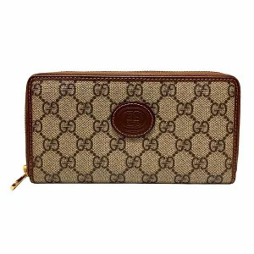 Gucci Interlocking G Round Zip Long Wallet